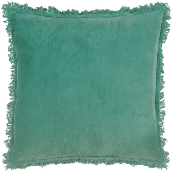 Furn Gracie Fringed Velvet Cushion Cover