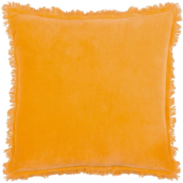 Furn Gracie Fringed Velvet Cushion Cover