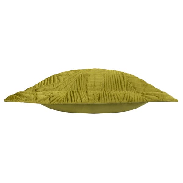Paoletti Palmeria Velvet Quilted Cushion Cover