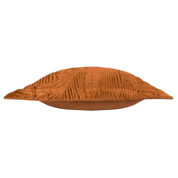 Paoletti Palmeria Velvet Quilted Cushion Cover