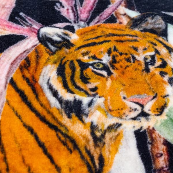 Wylder Midnight Jungle Velvet Tassel Cushion Cover