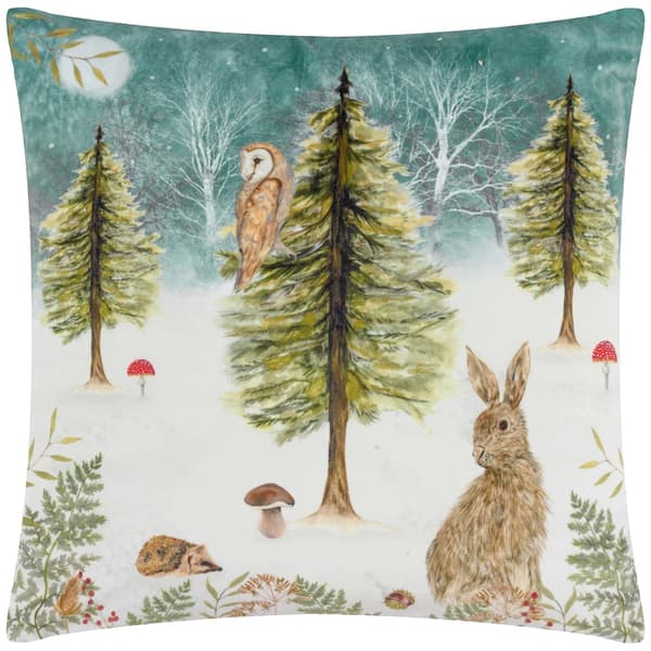 Evans Lichfield Sammet Uggla Jul Kuddfodral Teal 43cm x 43cm