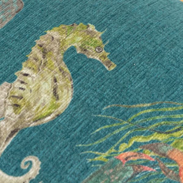 Wylder Tropics Abyss Chenille Sea Creatures Cushion Cover