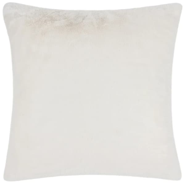 Paoletti Stanza Faux Fur Cushion Cover White 55cm x 55cm