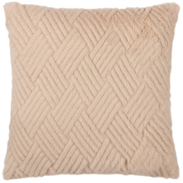 Paoletti Sonnet Faux Fur Cut Cushion Cover