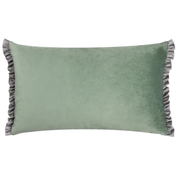 Wylder Tilly Reversible Velvet Cushion Cover Sage/Grey 50cm x 30cm