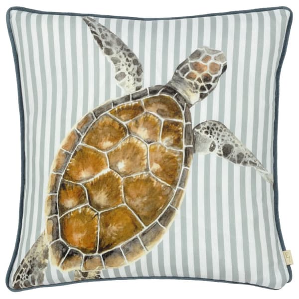Evans Lichfield Salcombe Piped Turtle Cushion Cover Multicoloured 43cm x 43cm