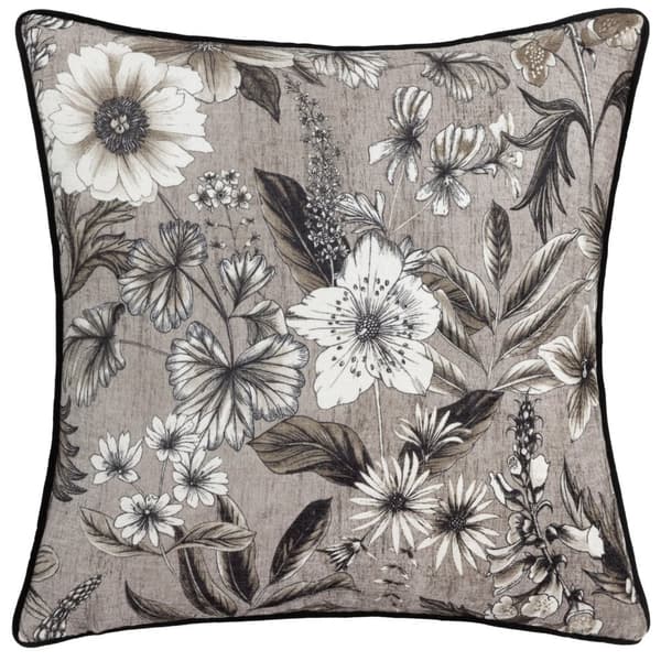 Wylder Harlington Botany Piped Velvet Floral Cushion Cover