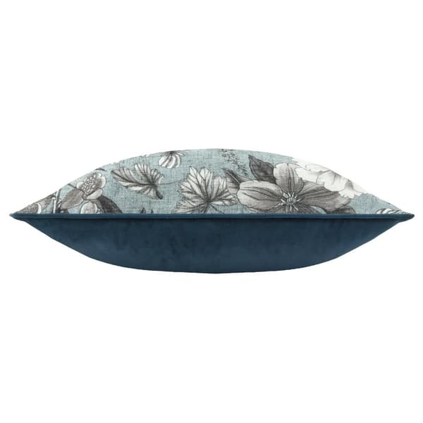 Wylder Harlington Botany Piped Velvet Floral Cushion Cover