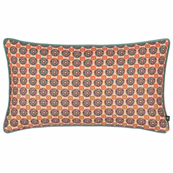 Wylder Onika Geometric Cushion Cover Blue 30cm x 50cm
