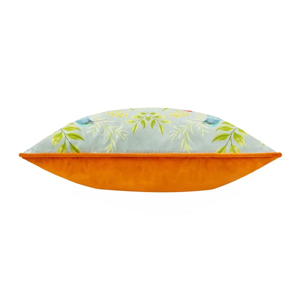Wylder Nectar Contrast Piping Velvet Blossom Cushion Cover