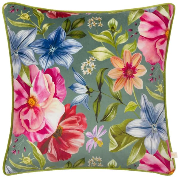 Wylder Nectar Garden Petunia Piped Velvet Floral kuddfodral