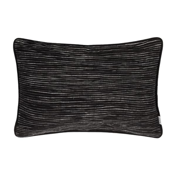 Yard Cove Ribbed Cushion Cover Black 50cm x 35cm