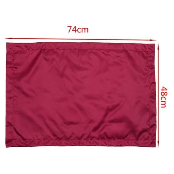Örngott - SODIAL - Set om 2 - Satin - 48 x 74 cm - Vinröd