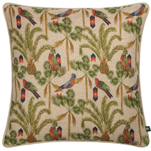 Wylder Akamba Tropical Palm Tree Cushion Cover Multicoloured 43cm x 43cm