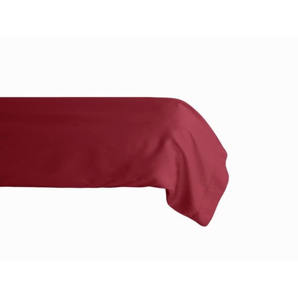 Ren långfiber kammad bomull percale bolsterväska 80 trådar/cm² Sydvind - Carmine - 43 x 195 cm