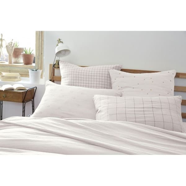 Gyllene prickiga dekorativa örngott "Gaïa Chic" 60 x 60 cm & 50 x 70 cm "Cotton Gauze" - Gaïa Chic Chantilly - 50 x 70 cm