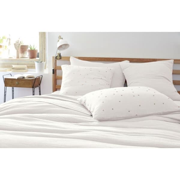 Gyllene prickiga dekorativa örngott "Gaïa Chic" 60 x 60 cm & 50 x 70 cm "Cotton Gauze" - Gaïa Chic Chantilly - 50 x 70 cm
