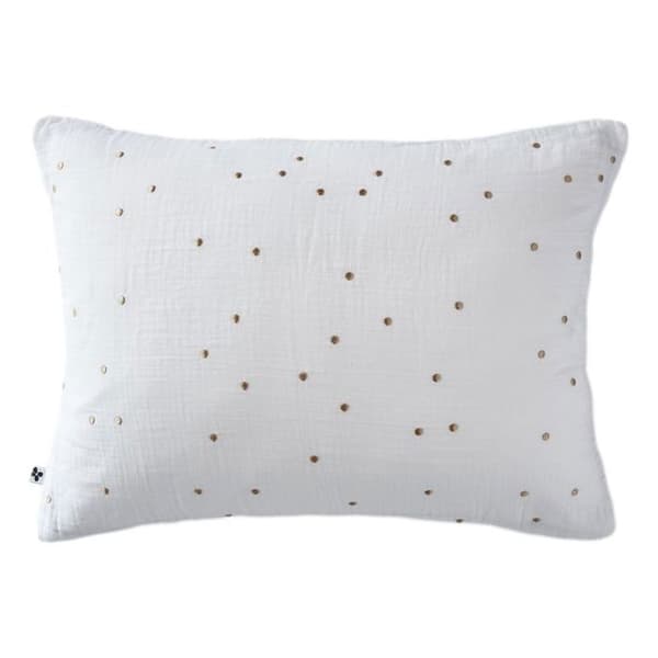 Gyllene prickiga dekorativa örngott "Gaïa Chic" 60 x 60 cm & 50 x 70 cm "Cotton Gauze" - Gaïa Chic Chantilly - 50 x 70 cm