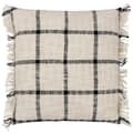 Miniatyrbillede 1 af 2: Yard Beni Fringed Checked Cushion Cover