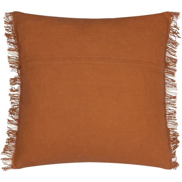 Yard Beni Fringed Checked Cushion Cover