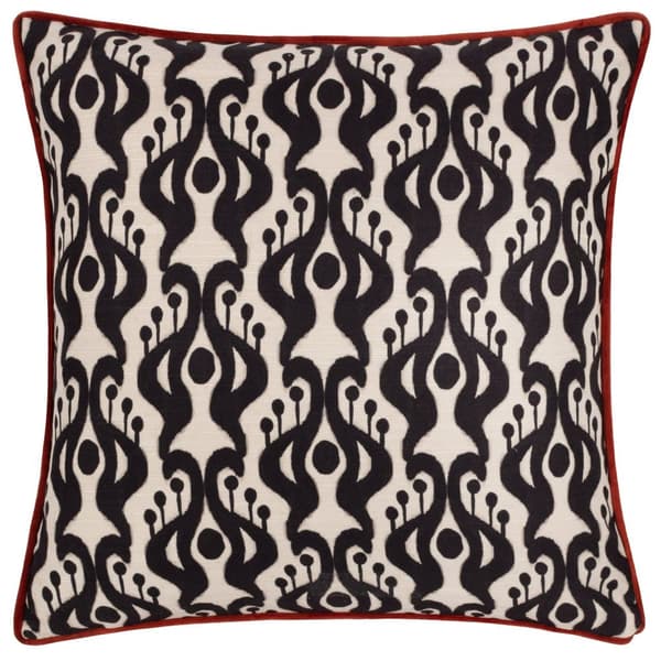 Wylder Laucala Bohemian Ikat Cushion Cover Black One Size