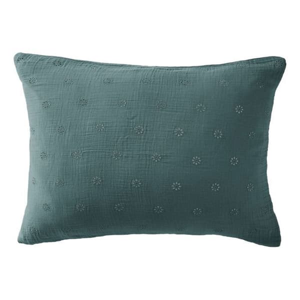 Broderat dekorativt örngott "Gaïa Boho" 60 x 60 cm &amp; 50 x 70 cm "Cotton Gauze" - Gaïa Boho Duck - 50 x 70 cm