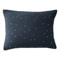 Miniatyrbild 1 av 5: Taie d'oreiller Pois Doré Déco "Gaïa Chic" 60 x 60 cm &amp; 50 x 70 cm "Gaze de Coton" - Gaïa Chic Minuit - Taie d'oreiller 50 x 70 cm