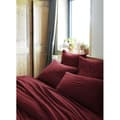 Miniatyrbild 4 av 5: Taie d'oreiller Pois Doré Déco "Gaïa Chic" 60 x 60 cm &amp; 50 x 70 cm "Gaze de Coton" - Gaïa Chic Lie de vin - Taie d'oreiller 60 x 60
