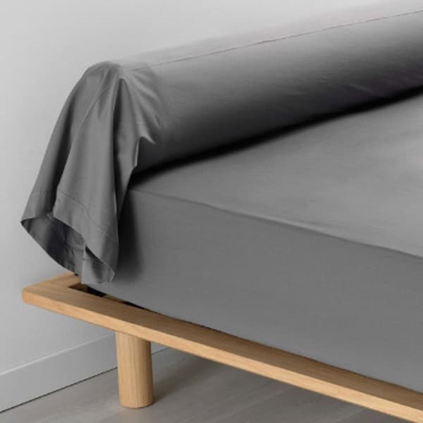 Sängkappa - Percale - Anthracite - 85x185 cm - Mjuk känsla - OEKO-TEX