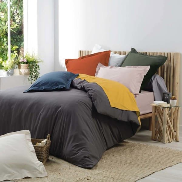 Kuddfodral - Bomull - Röd - 50x70 cm - Percale - Paket med 2