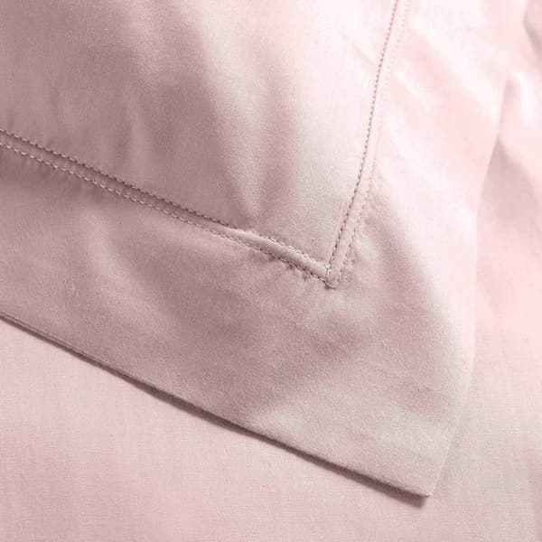 Örngott - Okänt märke - 63x63 cm - 100% bomull percale - Rosa - Maskintvätt vid 30°