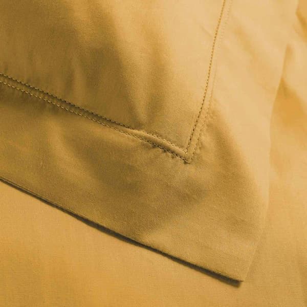 Kuddfodral - Bomull - Gul - 50x70 cm - Percale - Maskintvätt vid 30°