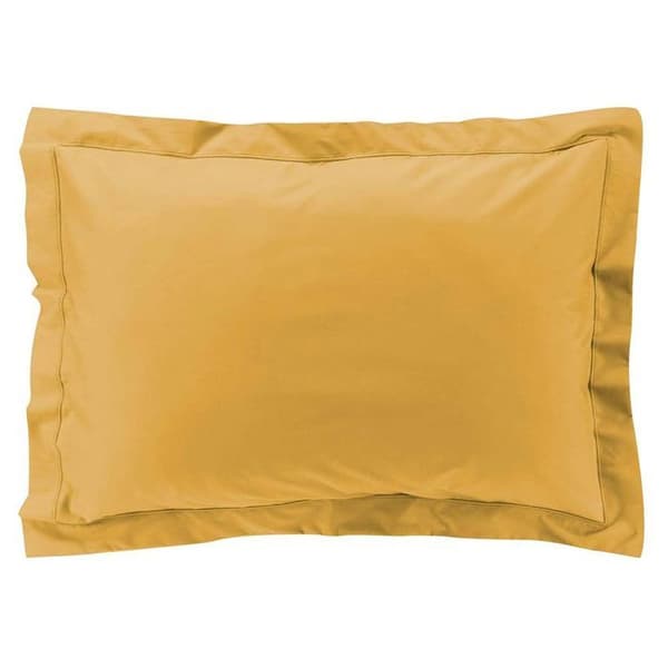 Kuddfodral - Bomull - Gul - 50x70 cm - Percale - Maskintvätt vid 30°