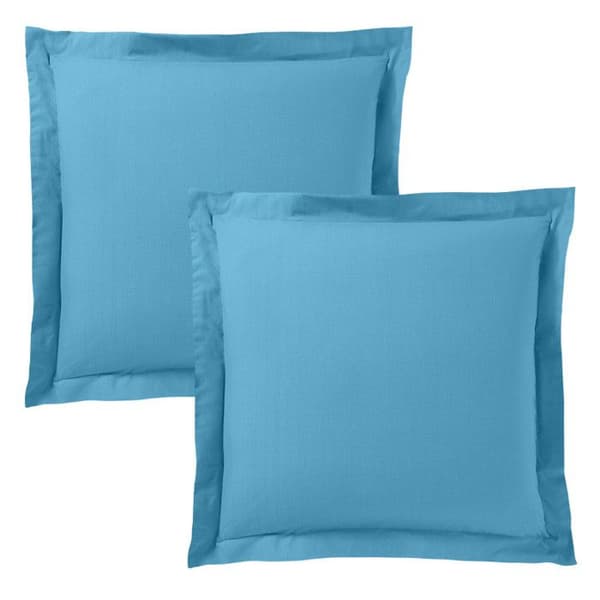 "Premium" örngott alla storlekar - Premium Cyan - 63 x 63 cm platt quiltad volang