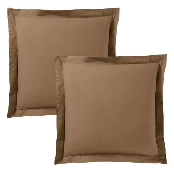 "Premium" örngott alla storlekar - Premium Taupe - 63 x 63 cm platt quiltad volang