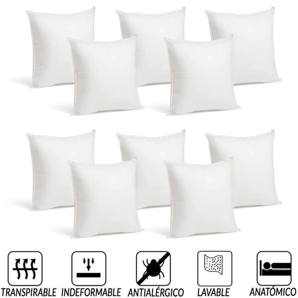 45x45 cm Andningsbara Kuddfyllningar, Anti-Allergi, Tvättbara (Paket om 10/12),45x45cm 10 PAs ++++ Billigt
