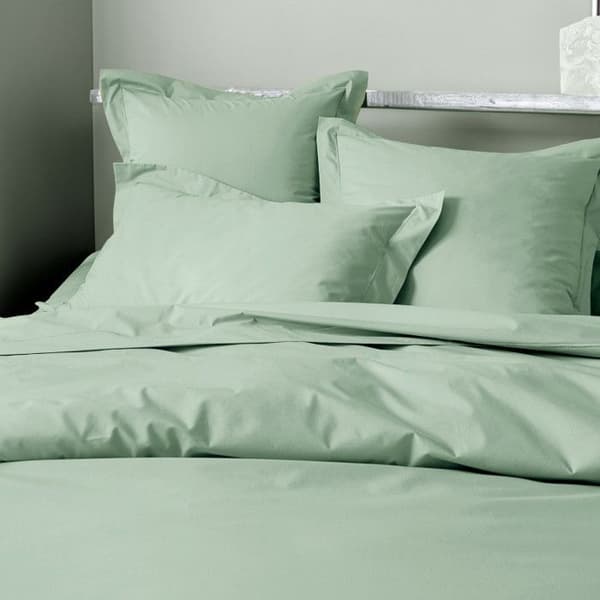 Pillowcase i kammad percale av kammad bomull "Julian" alla mått Ren bomull - Julian Céladon - Kammad kuddecase 50 x 70 cm volang