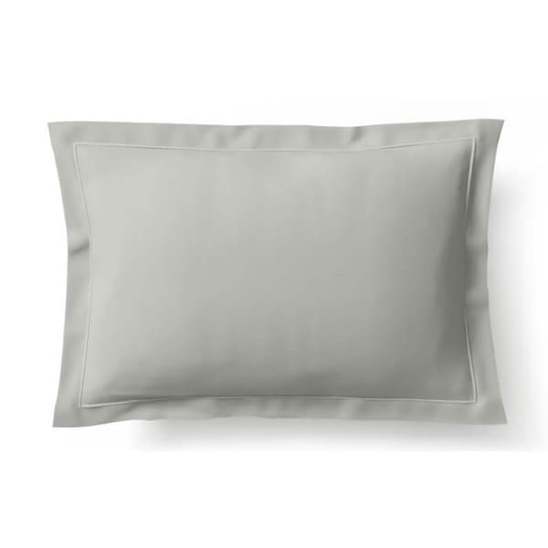 Kammad bomull percale örngott "Julian" alla storlekar Pure Cotton - Julian Perle - 50 x 70 cm platt quiltad volang
