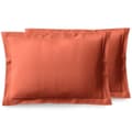 Miniatyrbild 2 av 4: Kammad bomull percale örngott "Julian" alla storlekar Pure Cotton - Julian Terracotta - 50 x 70 cm platt quiltad volang
