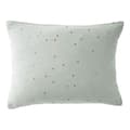 Miniatyrbild 1 av 3: Taie d'oreiller Pois Doré Déco "Gaïa Chic" 60 x 60 cm &amp; 50 x 70 cm "Gaze de Coton" - Gaïa Chic Eucalyptus - Taie d'oreiller 50 x 70