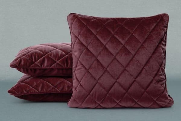 SAMMET KUDDVÅL 28 50 X 50 CM BURGUNDY