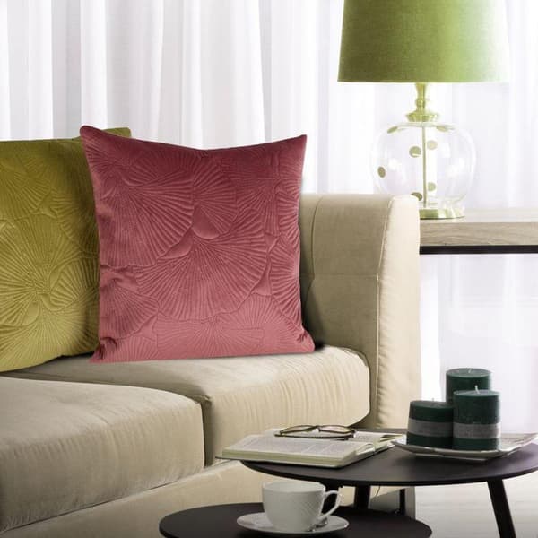 SAMMET KUDDVALL 45 X 45 CM MÖRKROSA