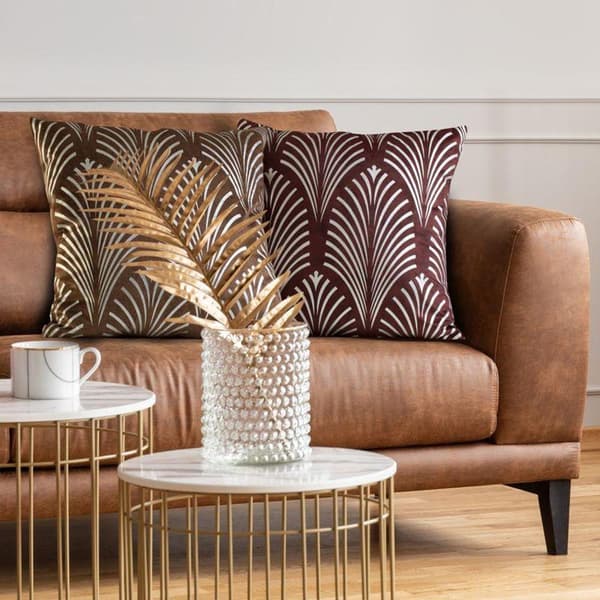 BLINK KUDDVALL 27 45 X 45 CM MÖRK BEIGE