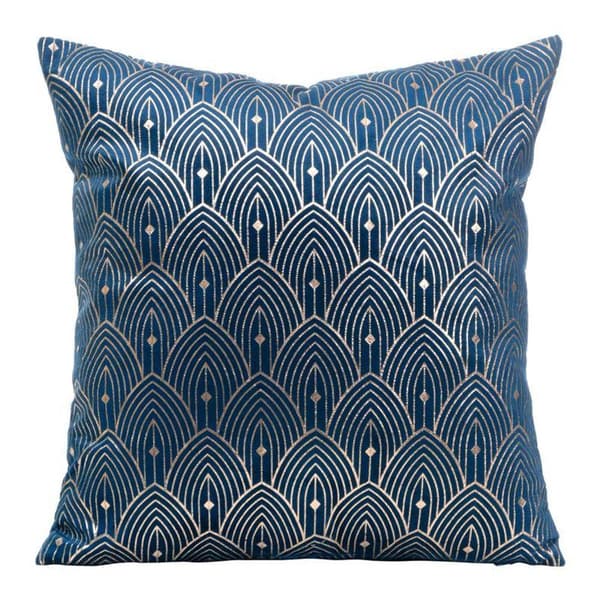 PUDEBETRÆK D91 AGNES 40 X 40 CM MARINEBLÅ