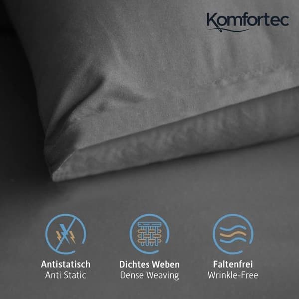 Komfortec örngott - kmf-kissenbezug-80x80-antrazit