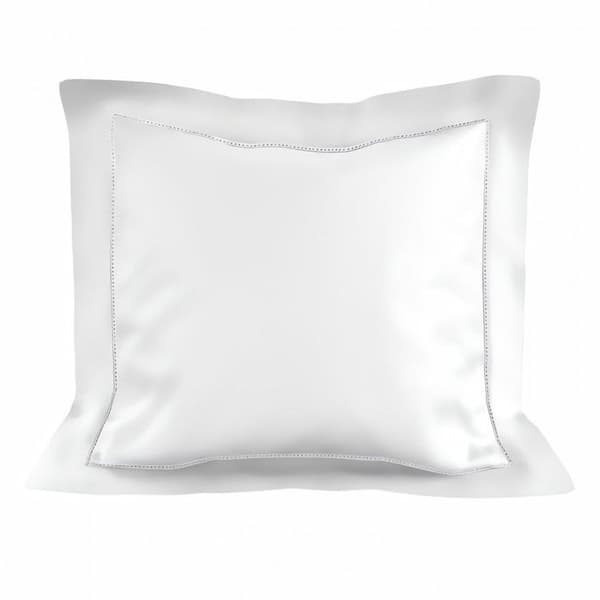 Vitt PERCALE örngott i bomull 63x63 cm, från Soleil d'ocher