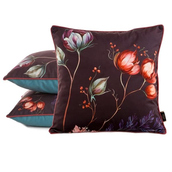 SAMMET KUDDVALL 129 45 X 45 CM BURGUNDY