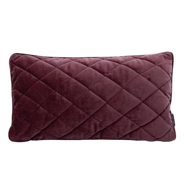 FLØJEL PUDEBETRÆK 29 30 X 50 CM BURGUNDY