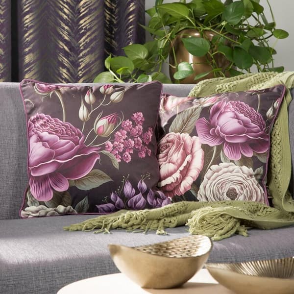 SAMMET KUDDVALL 120 45 X 45 CM LILA